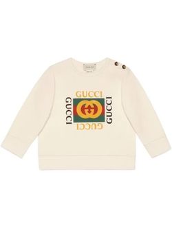 BABY SWEATSHIRT WITH GUCCI LOGO