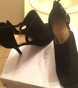 Size 8 black open toe Lauren Conrad heels