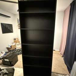 IKEA. BILLY Bookcase, black oak.