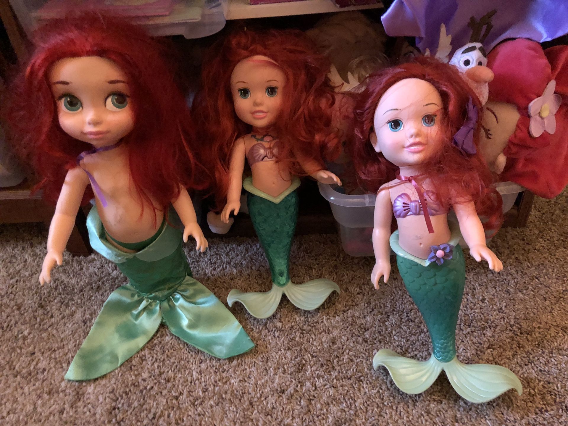 Disney The Little Mermaid battery operated dolls