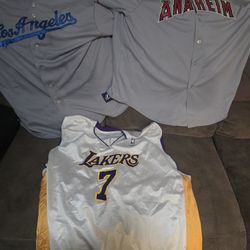 DODGERS, ANGELS ANAHEIM, LAKERS  SHIRTS