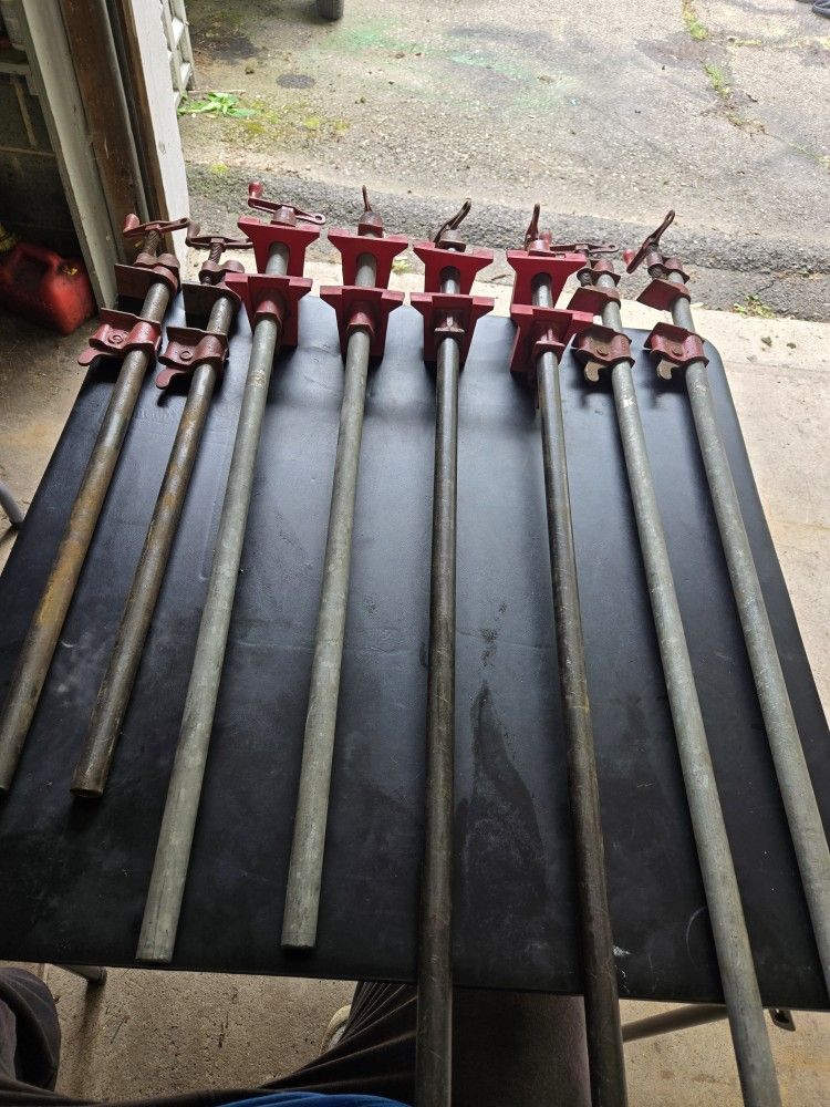 Wood Bar Clamps Vintage