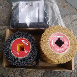 Bauer 4" By 4" 40 Grit Stripping Drum & 120 Grit Finishing Drum