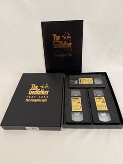 VHS Box Set The Godfather 1(contact info removed) The Complete Epic