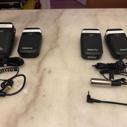 2x RODELink Filmmaker Kit – Wireless TX/RX Sets w/ Cables & XLR Adapters