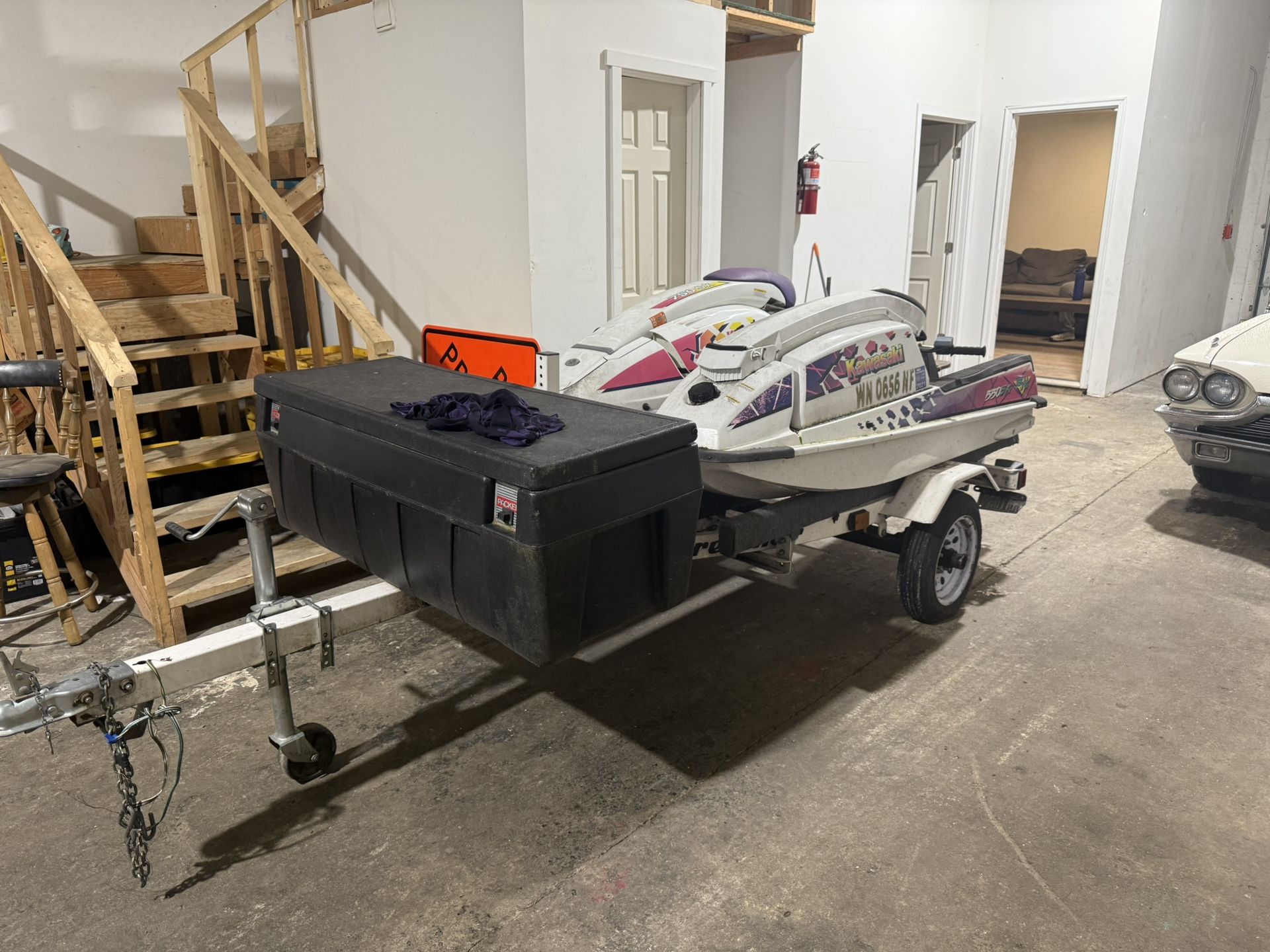2 Standup Jetskis W Trailer And 3 Titles -