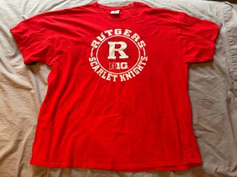 Rutgers Scarlet Knights Big 10 NCAA Red Shirt; Men’s 2XL