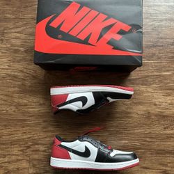 Jordan 1 Low Retro OG Black Toe Sz 9.5 | Brand New!!