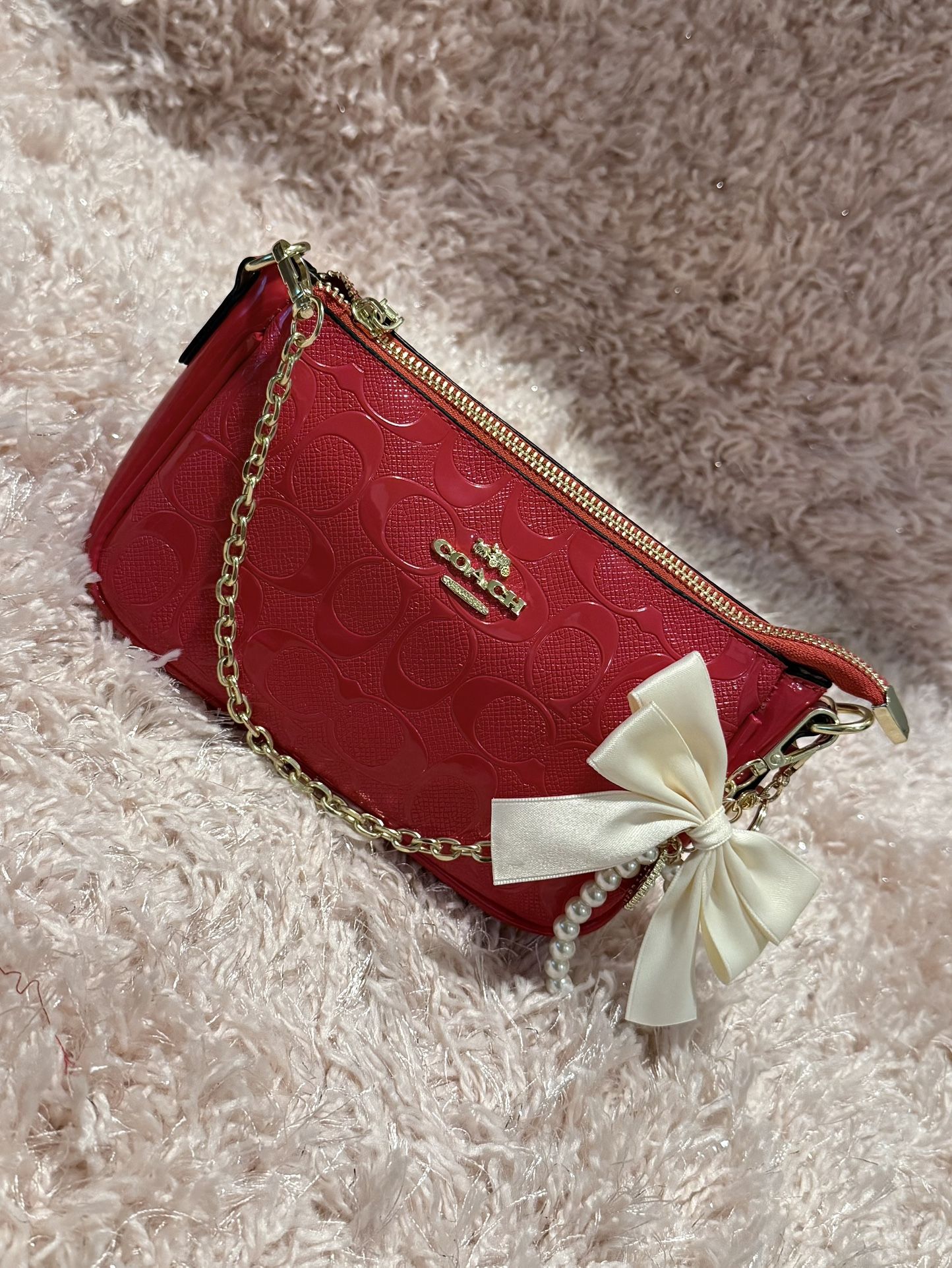 Red Coach Bag