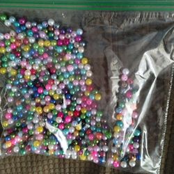 Over 300 Various Color Beads