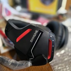 Binnune Wireless Gaming Headset Black & red With Mic # 170