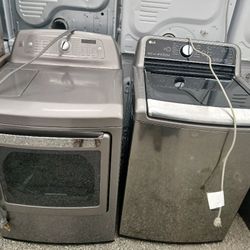 Lg Washer And Dryer Set Electric Topload 