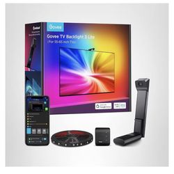 Govee TV Backlight 3 Lite with Fish-Eye Correction Function Sync to 55-65 Inch TVs, 11.8ft RGBICW Wi-Fi LED Strip Lights with Camera, 4 Colors in 1 La