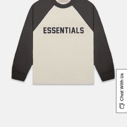 Essentials Fear Of God Baseball Tee 