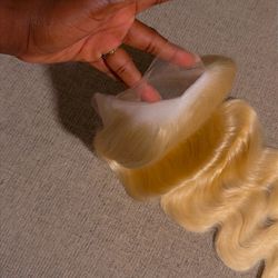 613 Blonde Lace Front Wig – 30 Inch Human Hair 13x6, 250 Density, Pre-Plucked