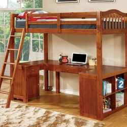 Dutton Twin / Workstation Loft Bed (Mattress not Included)✳️SALE $999✳️ 👍FREE FINANCING AVAILABLE 👉 0️⃣ DOWN PAYMENT ❗NO CREDIT CHECK❗ 