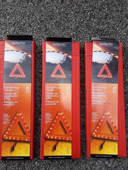 NEW! 3- LED warning triangles