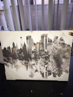 City canvas print