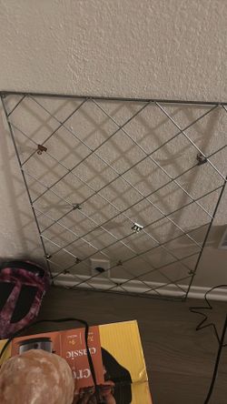 metal grid wall organizer