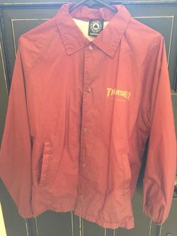 Thrasher windbreaker maroon