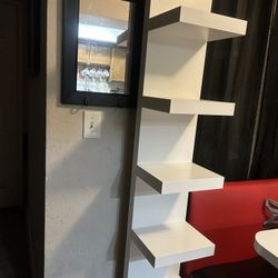 White IKEA LACK Wall Shelf Unit 