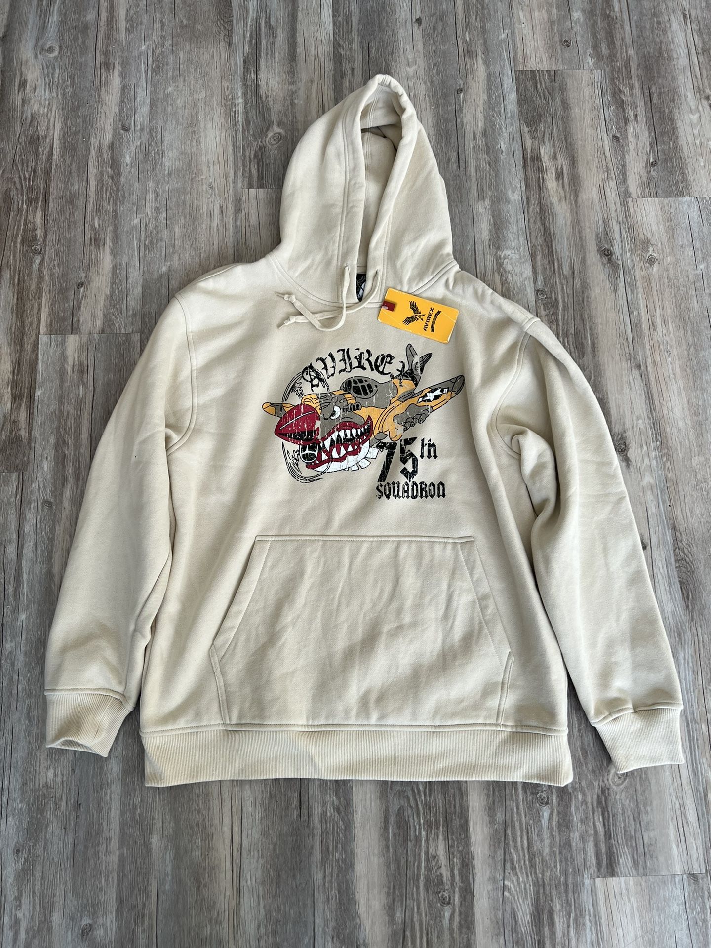Avirex 75th Squadron Military Sweatshirt Hoodie