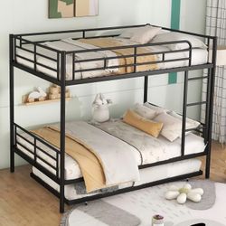 Full Over Full Metal Bunk Bed