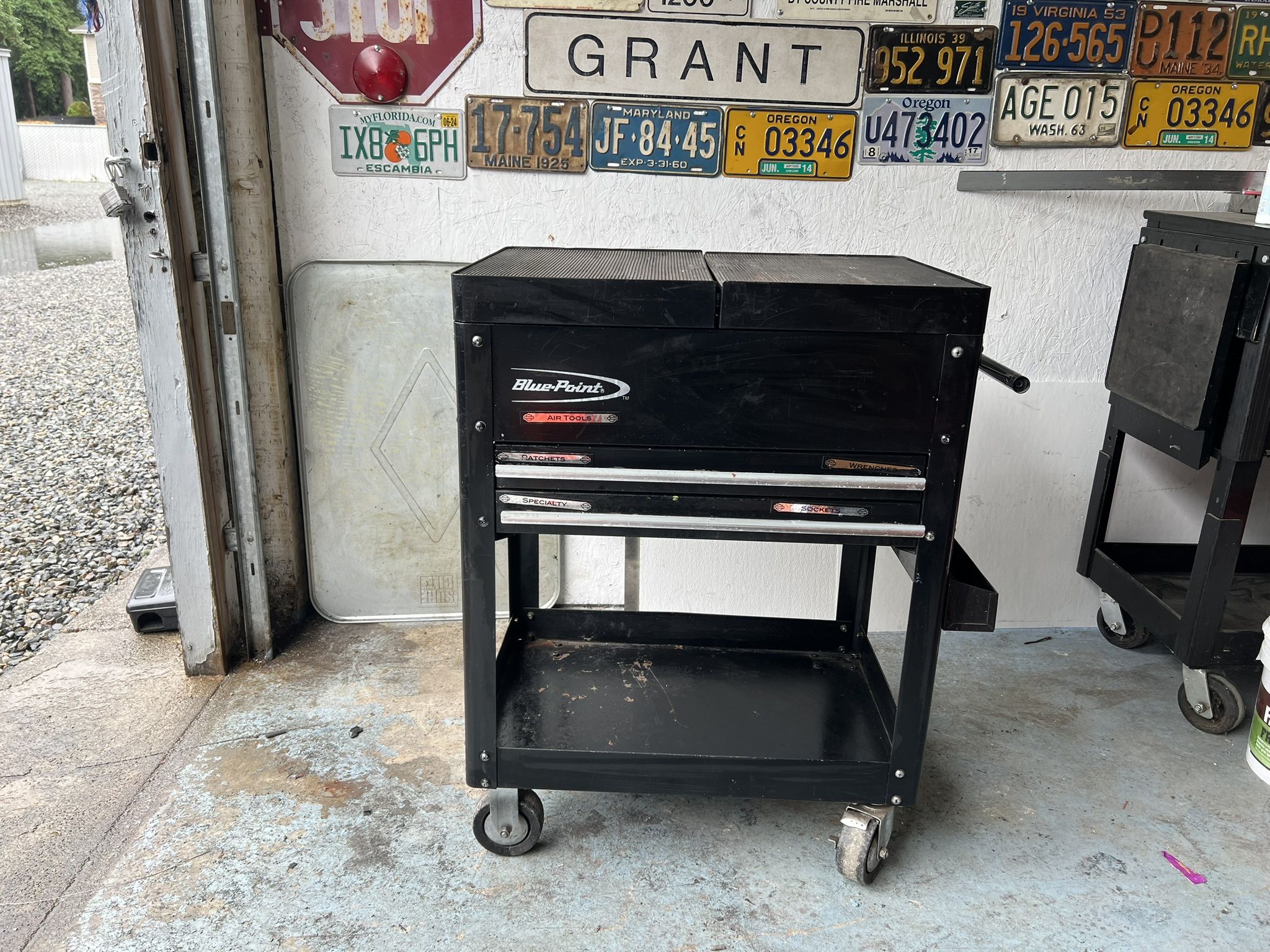 Blue Point by Snap-On Slide Top Tool Box Chest Cart