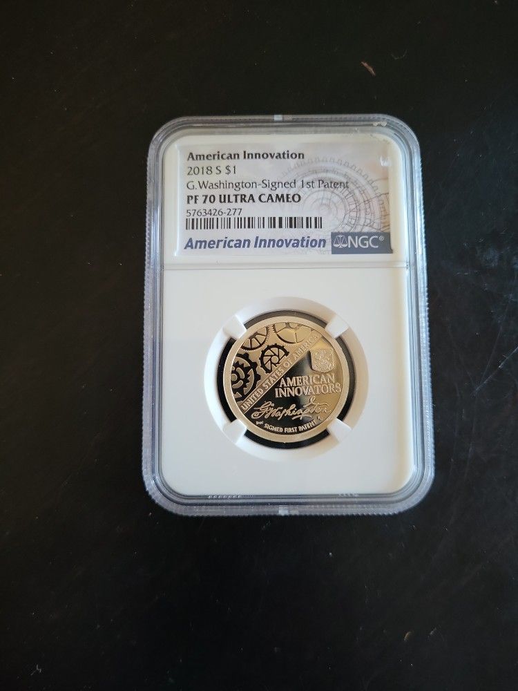 2018 S PROOF AMERICAN INNOVATION DOLLAR 1ST PATENT NGC PF70 ULTRA CAMEO