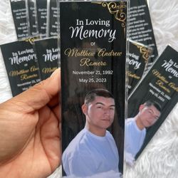 Memorial Bookmark/ Funeral