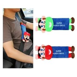 New Super Mario Luigi Seat Belt Cover Pad Set 2 Pcs 