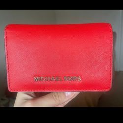 Red Michael Kors Wallet