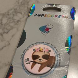 PopSockets Cute Sleeping Sloth Swappable Top PopSocket Pop Socket PopGrip