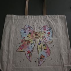 Mother's Day Tote w/ Leather Straps