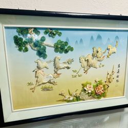 Art Piece "Horses clearing the path to wealth" Heavy.