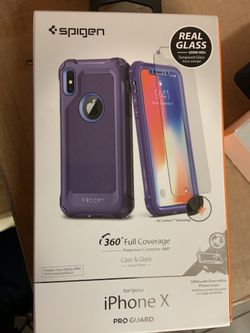 Iphone x pro guard with tempered glass screen protector case