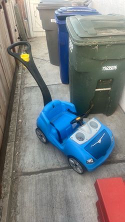 Toddler car pusher w/ cup holder