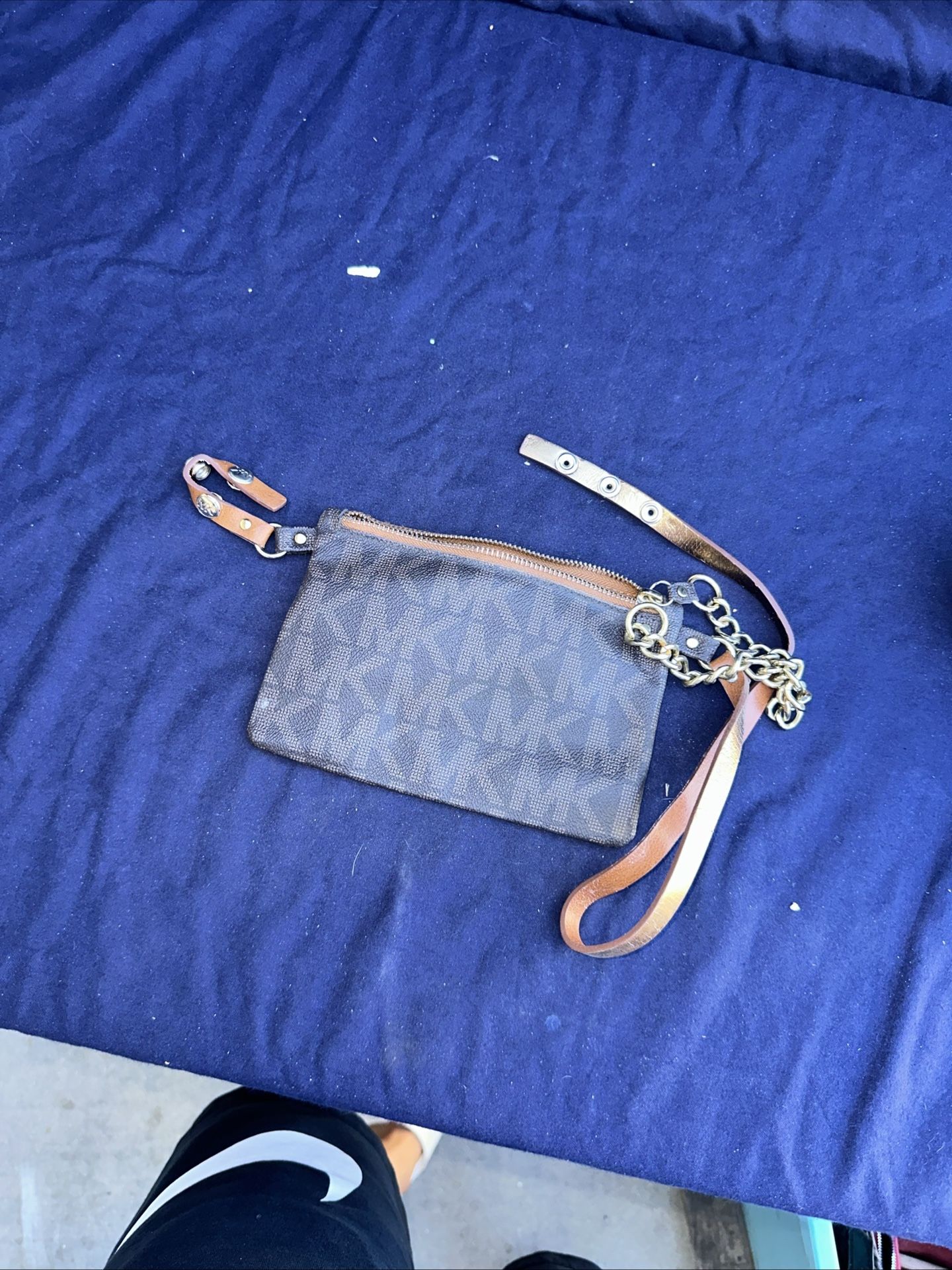 Michael Kors Women MK Signature Brown Chocolate Belt Bag Pouch