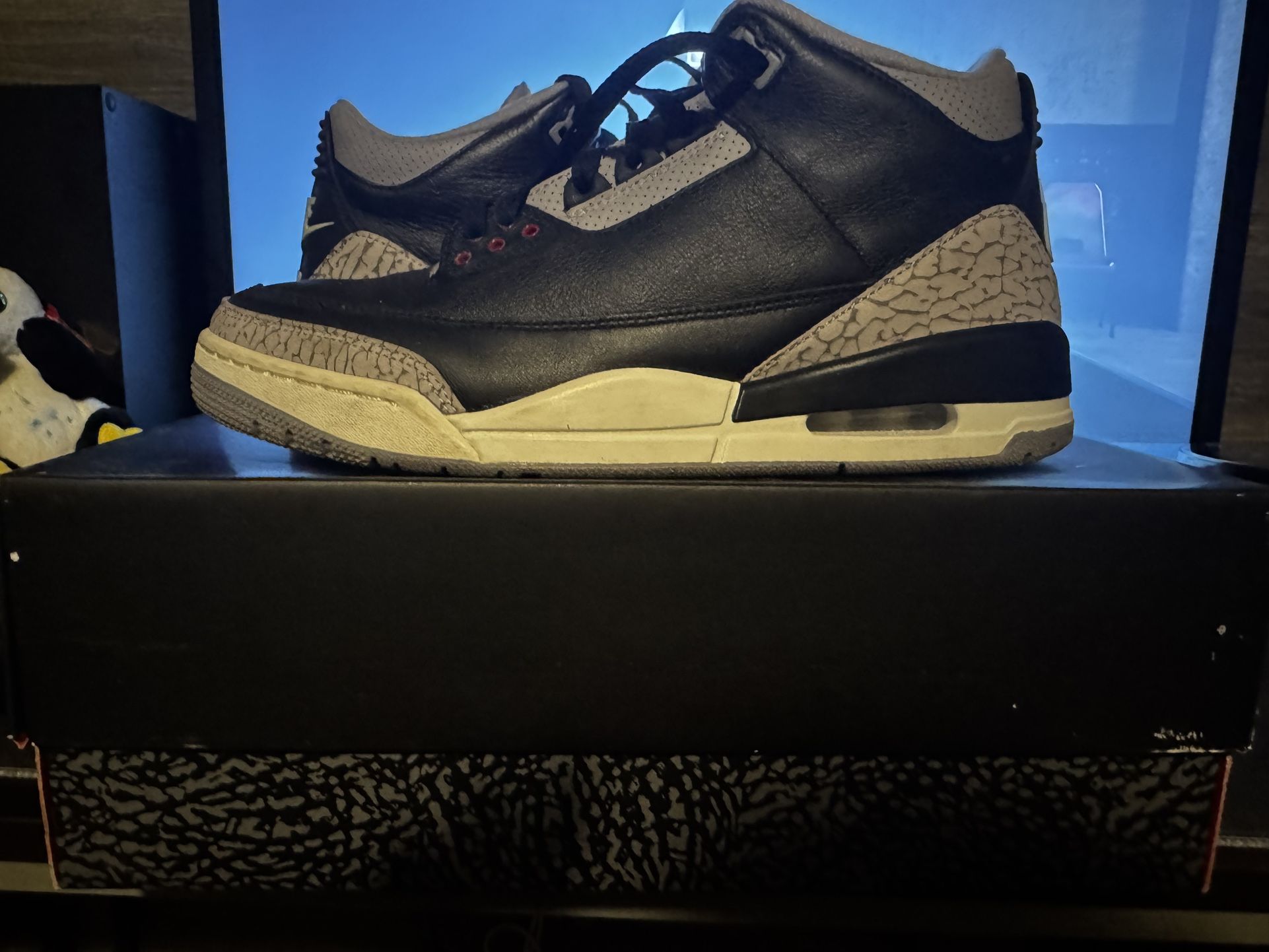 Air Jordan 3 “Black Cement” Reimagined ❤️🖤🤍