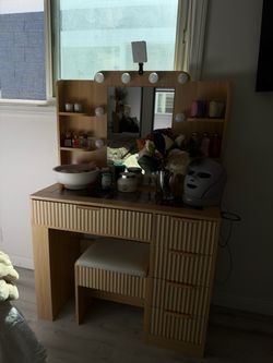 Vanity with matching stool!
