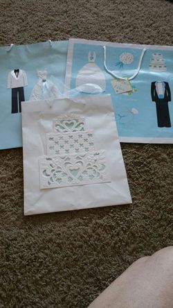 Wedding gift bags.