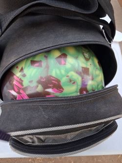 Bowling ball with bag