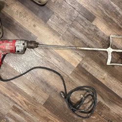 milwaukee magnum drill driver with paint mixer attachment