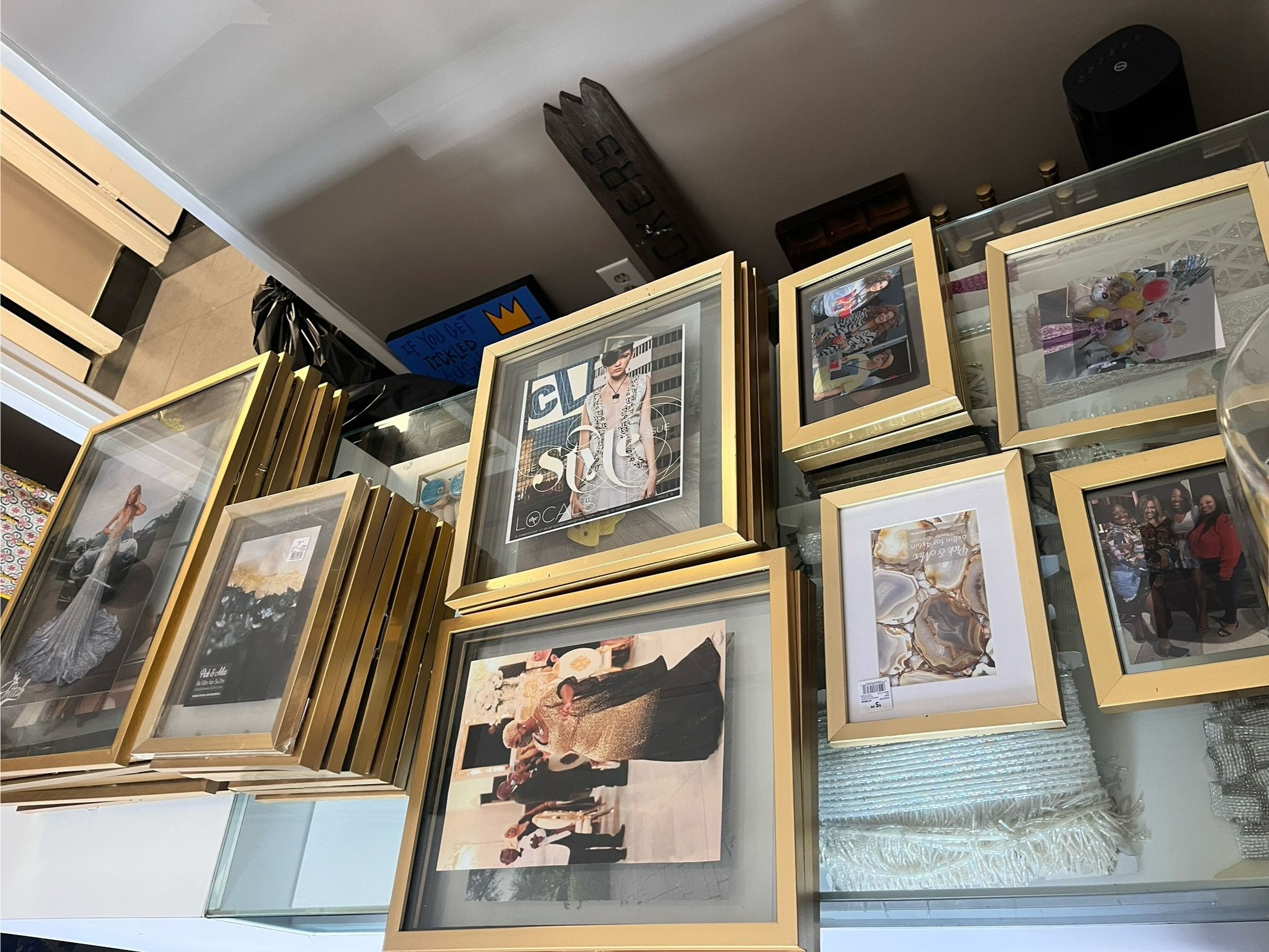 20 Various Pick & Mix Matte Gold Frames