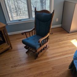 Gliding Wooden Rocking Chair