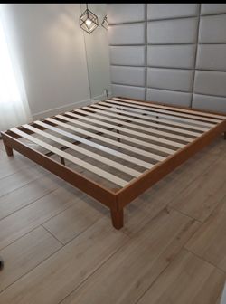 King platform bed frame