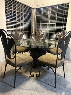 Dining table and chairs