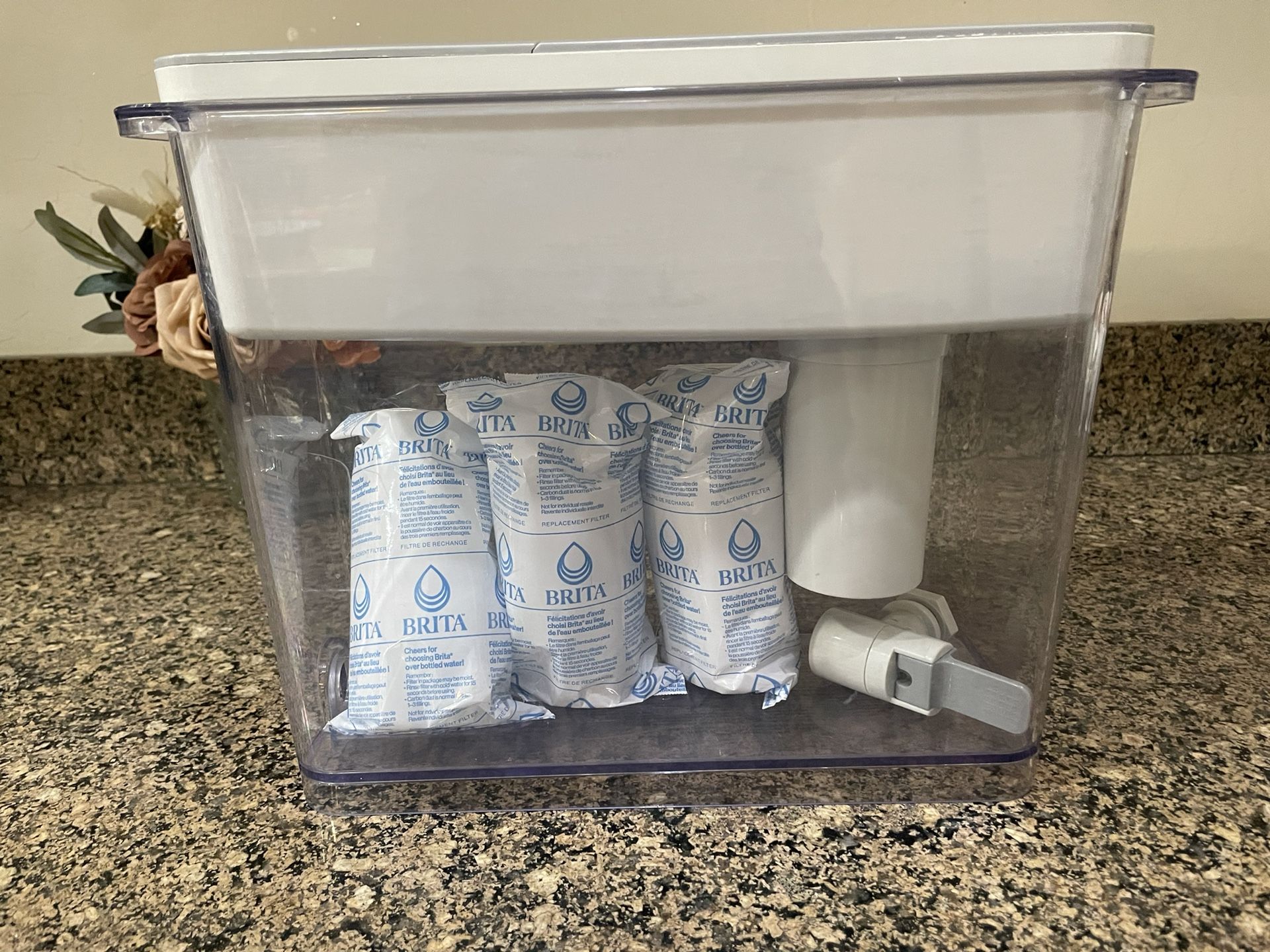 Brita Water Dispenser And 3 Filters