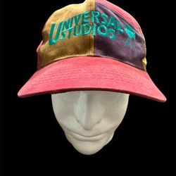 Vintage Universal Studios Suede Colorblock Snapback Cap