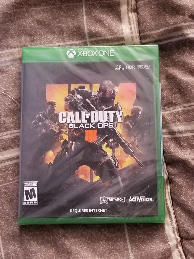 NEW Call of Duty: Black Ops 4 (Microsoft Xbox One, 2018) New & Sealed.